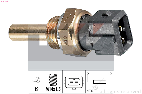 Senzor,temperatura lichid de racire 530 176 KW